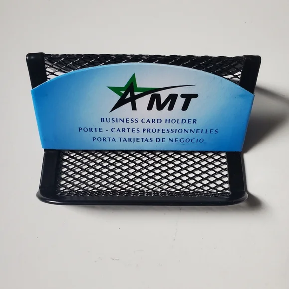 Black Metal Wire Business Cards Holder NEW Office Supplies - Picture 4 of 4